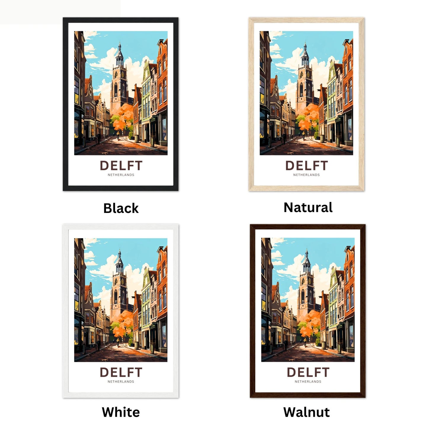 Delft Travel Poster