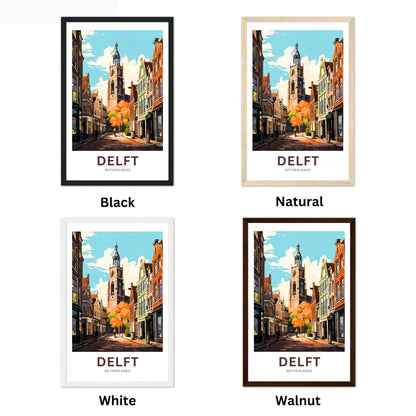 Delft Travel Poster