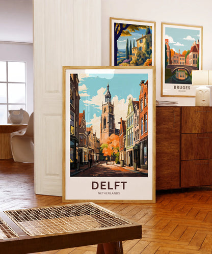 Delft Travel Poster