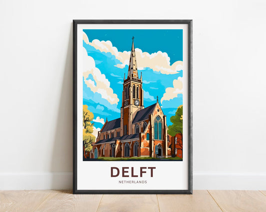 Delft Travel Poster