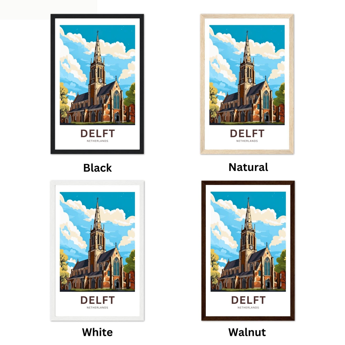Delft Travel Poster