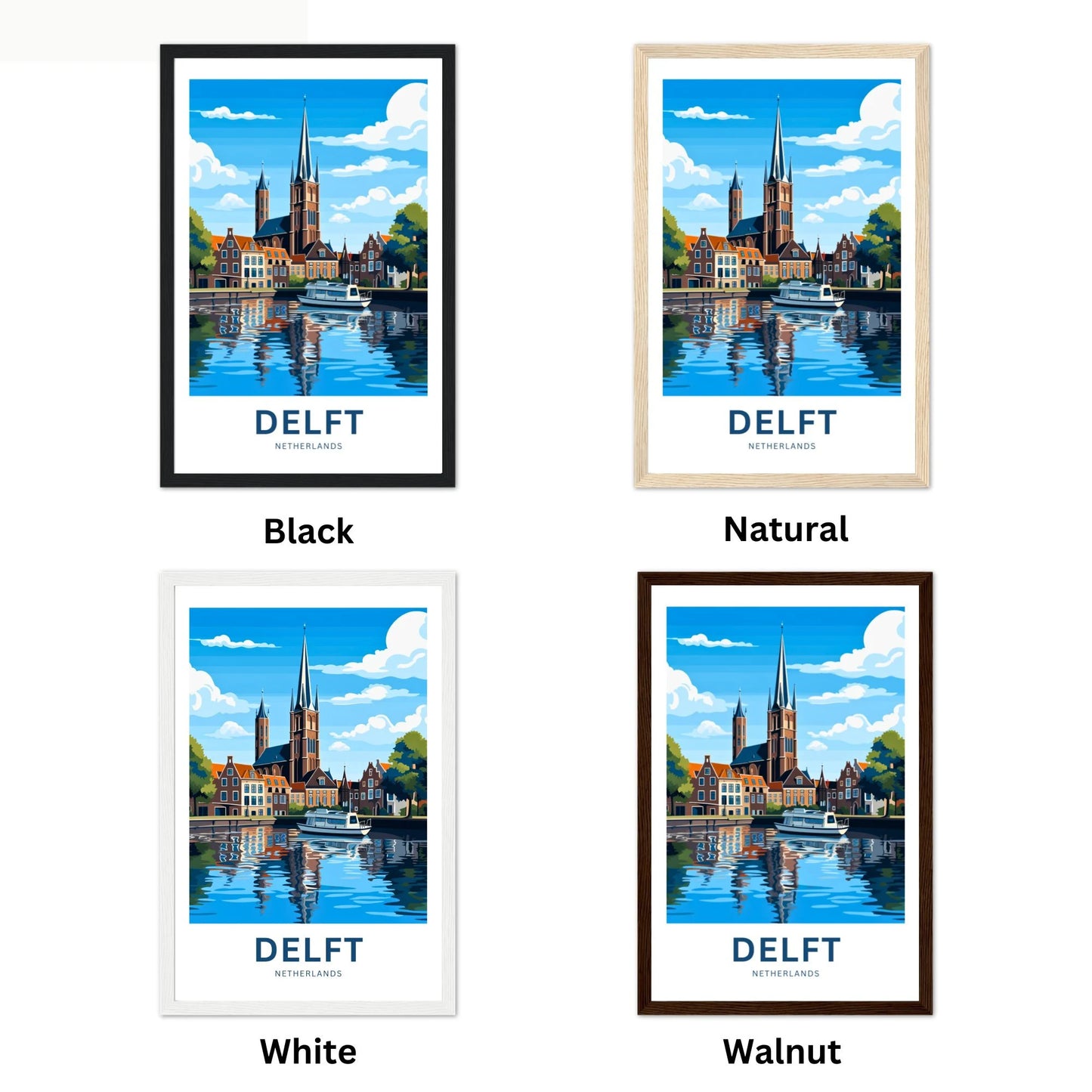 Delft Travel Poster