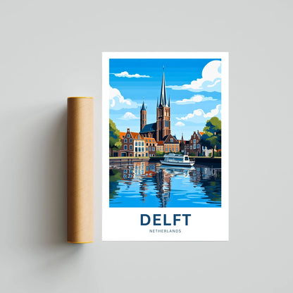 Delft Travel Poster