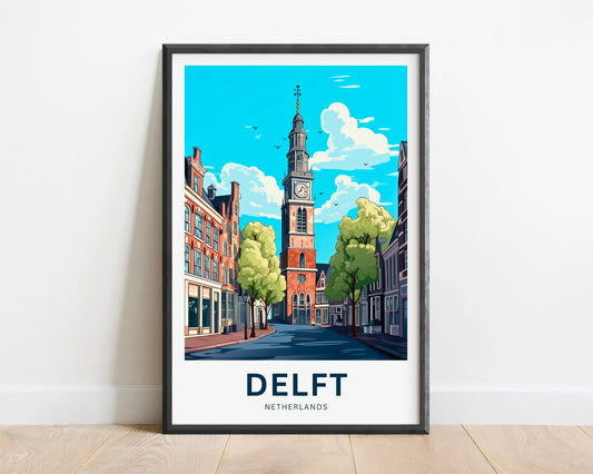 Delft Travel Poster