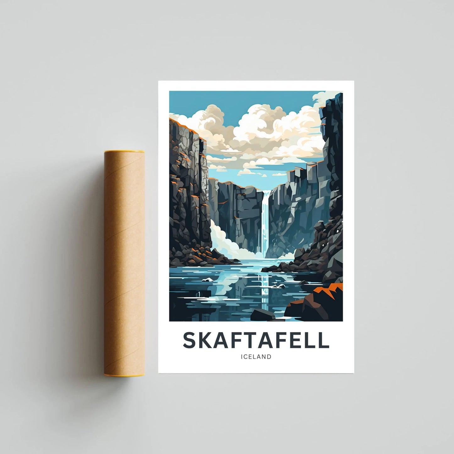 Skaftafell Travel Poster