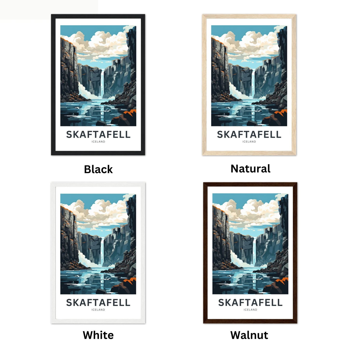 Skaftafell Travel Poster