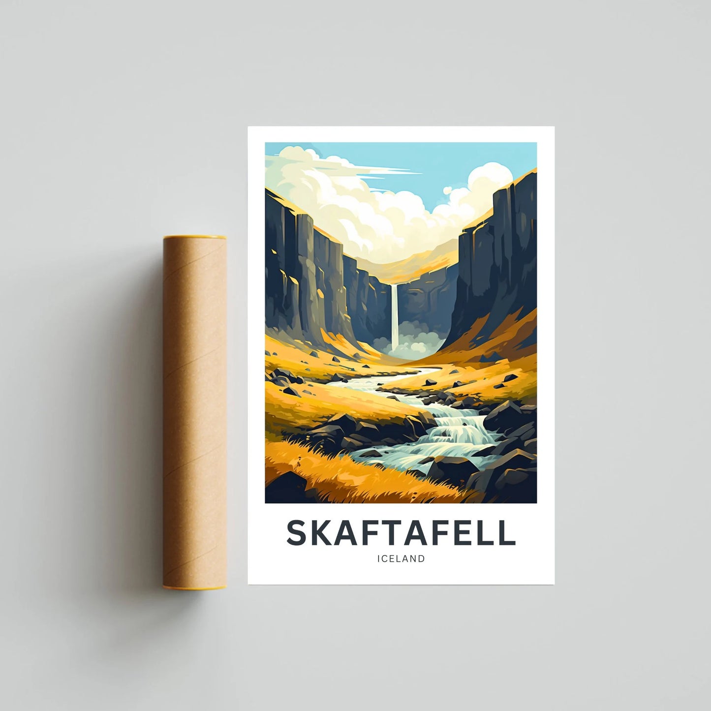 Skaftafell Travel Poster