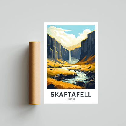 Skaftafell Travel Poster