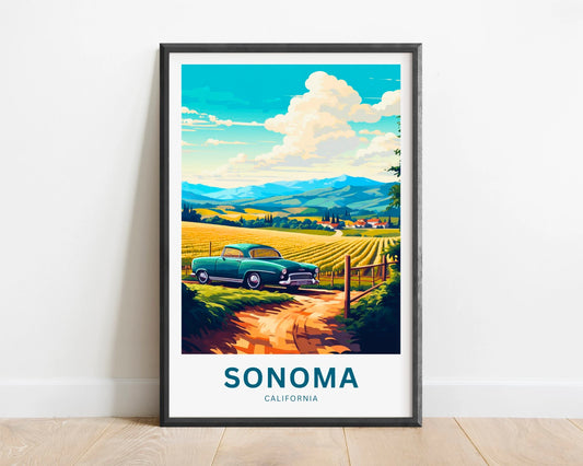 Sonoma Travel Poster