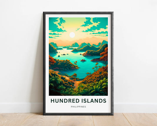 Hundred Islands Travel Poster