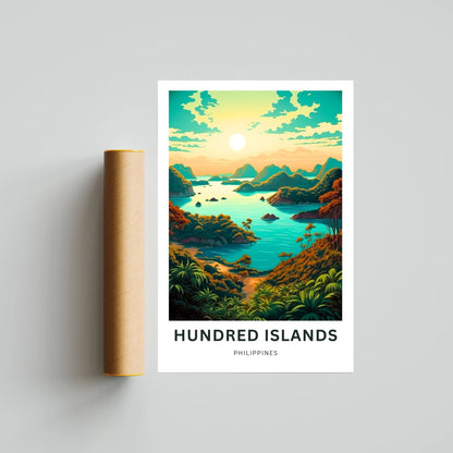Hundred Islands Travel Poster