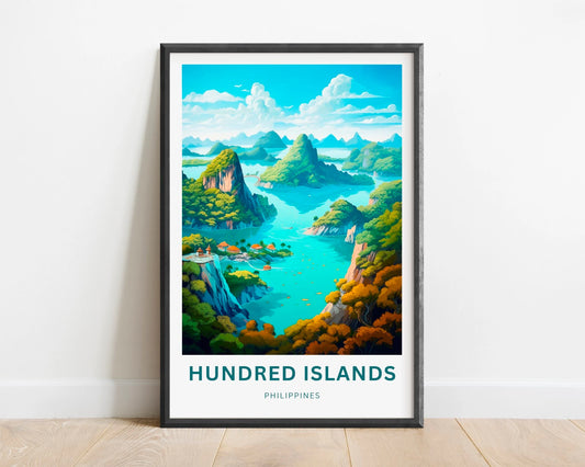 Hundred Islands Travel Poster