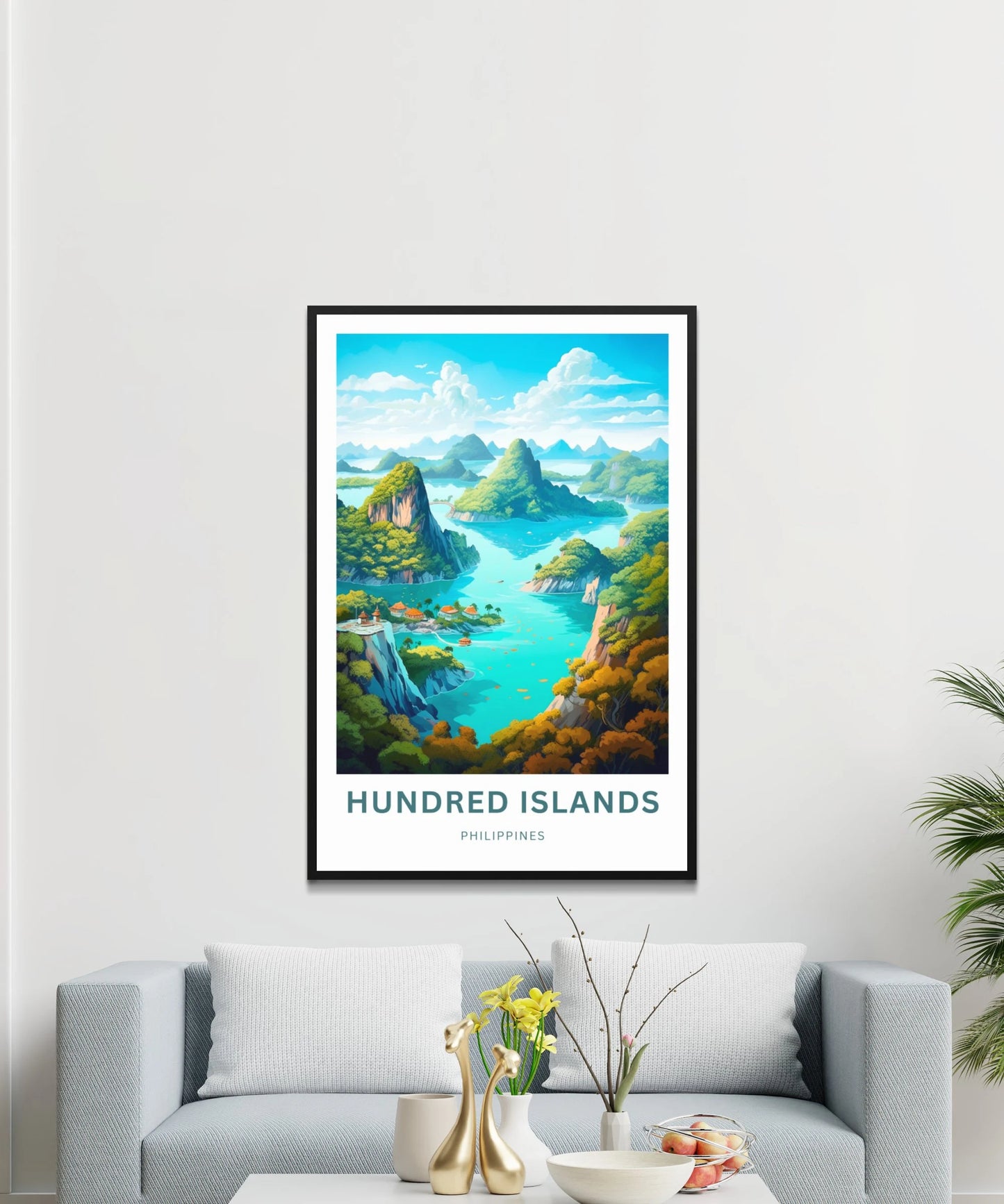 Hundred Islands Travel Poster