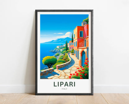 Lipari Travel Poster