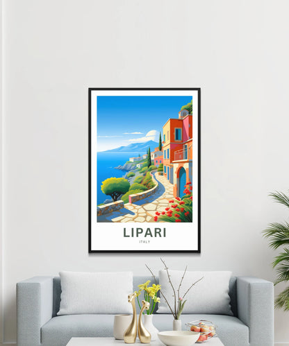 Lipari Travel Poster
