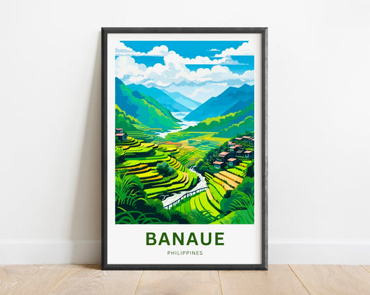 Banaue Rice Terraces Travel Poster