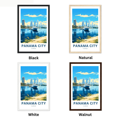 Panama City Travel Poster