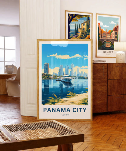 Panama City Travel Poster