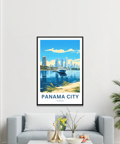 Panama City Travel Poster