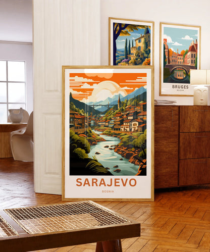 Saravejo Travel Poster