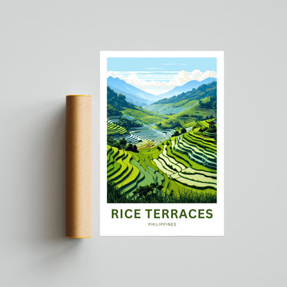 Rice Terraces Travel Poster