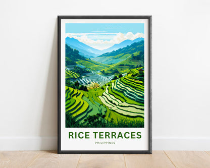 Rice Terraces Travel Poster