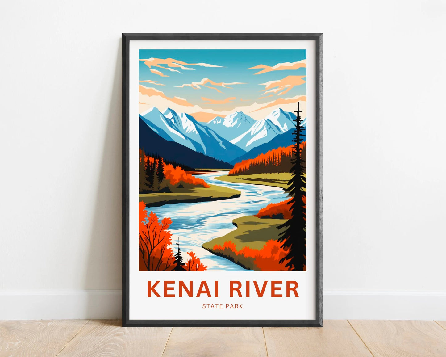 Kenai River Travel Poster