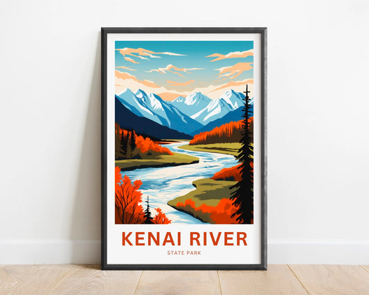 Kenai River Travel Poster