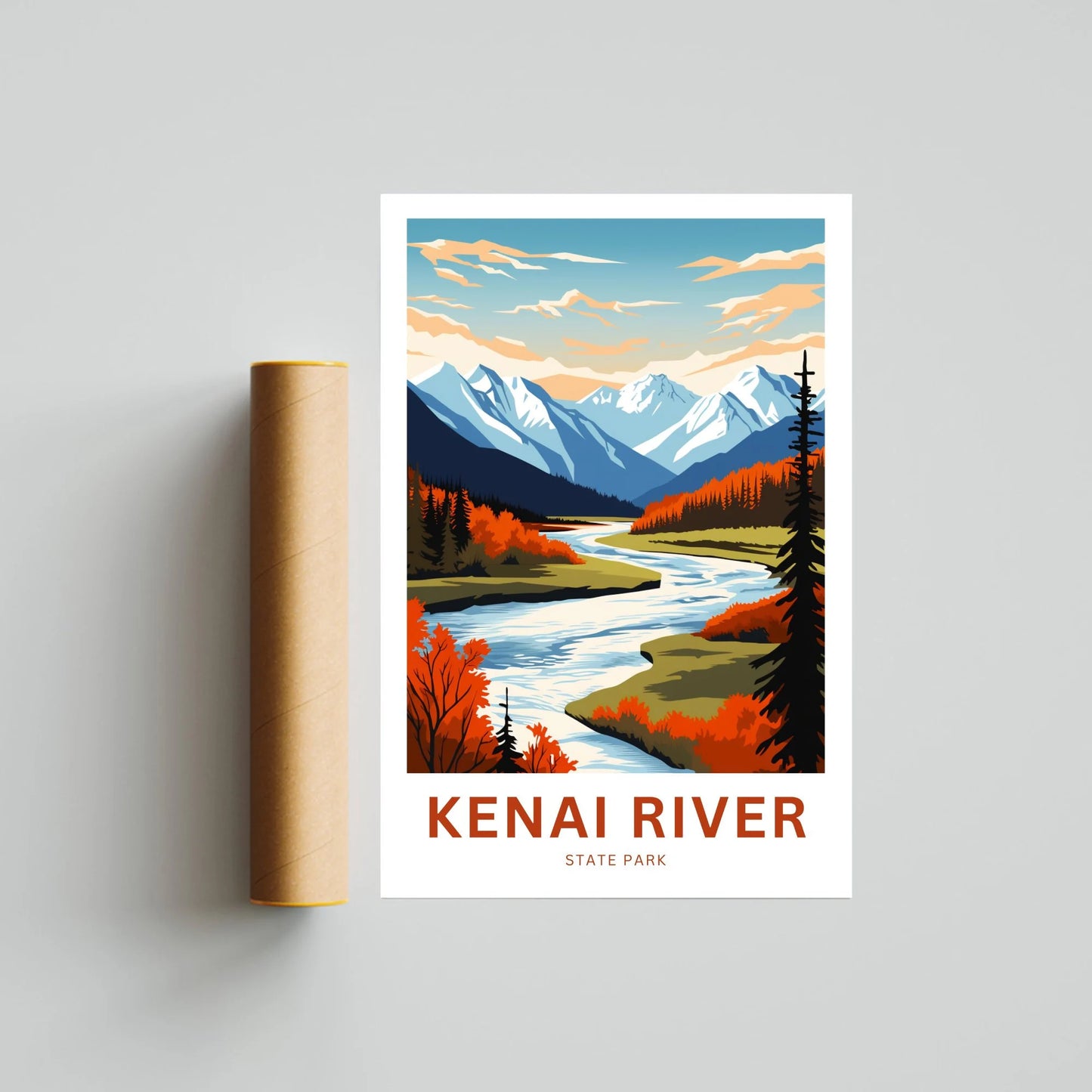 Kenai River Travel Poster