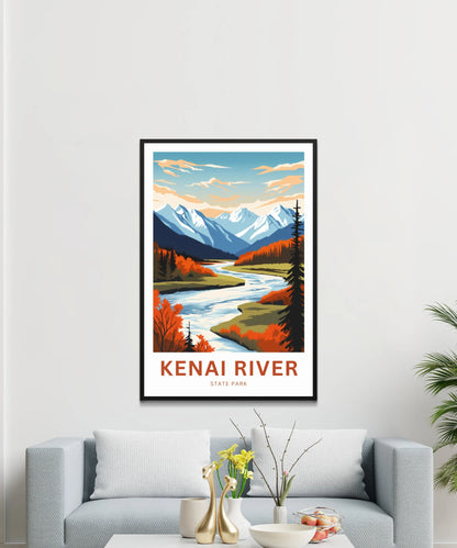 Kenai River Travel Poster