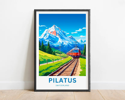 Pilatus Travel Poster