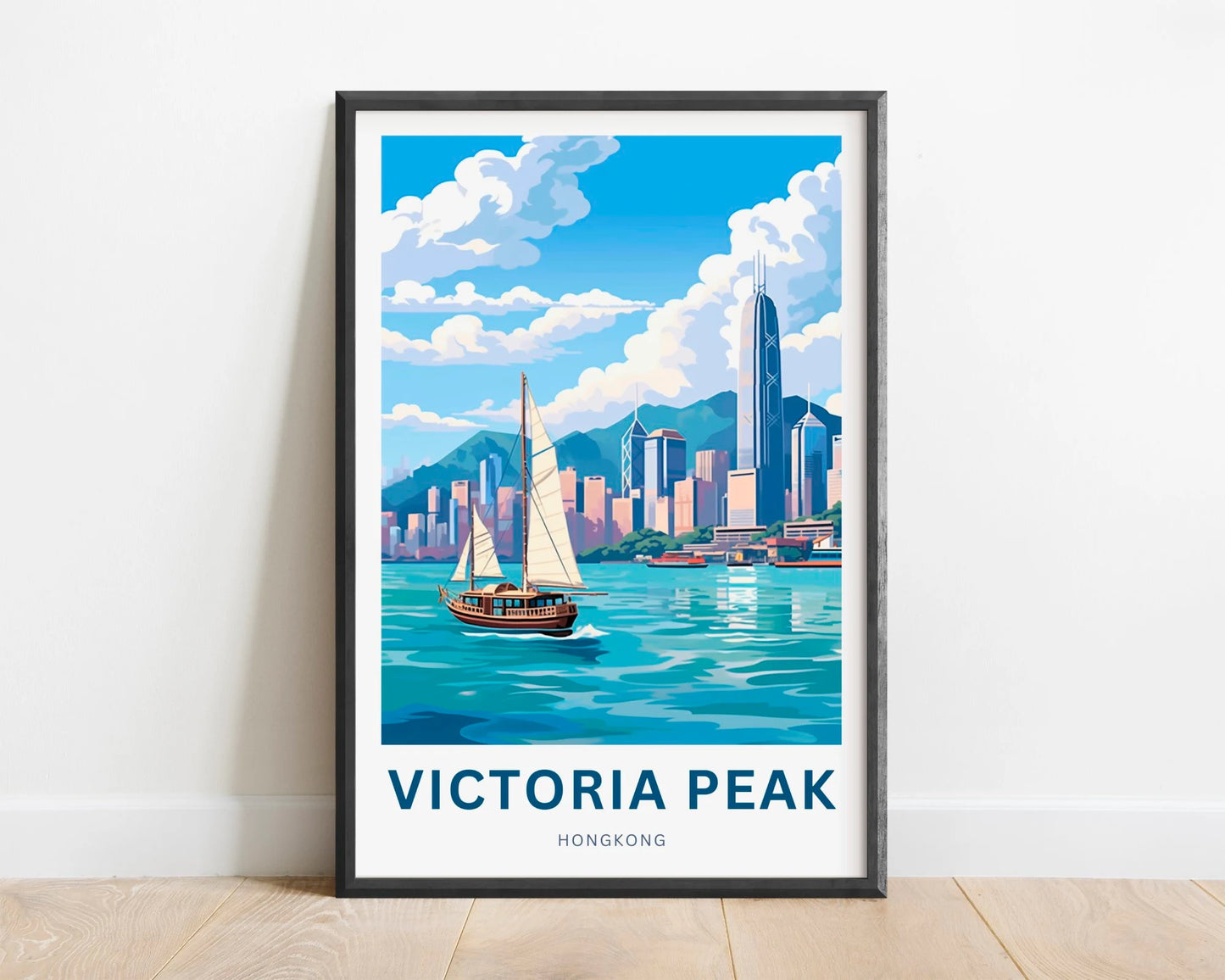 Victoria Peak Travel Poster