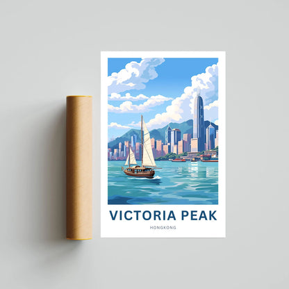 Victoria Peak Travel Poster