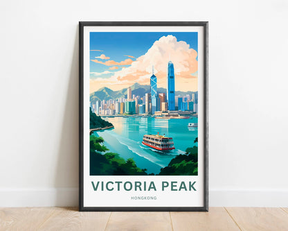 Victoria Peak Travel Poster