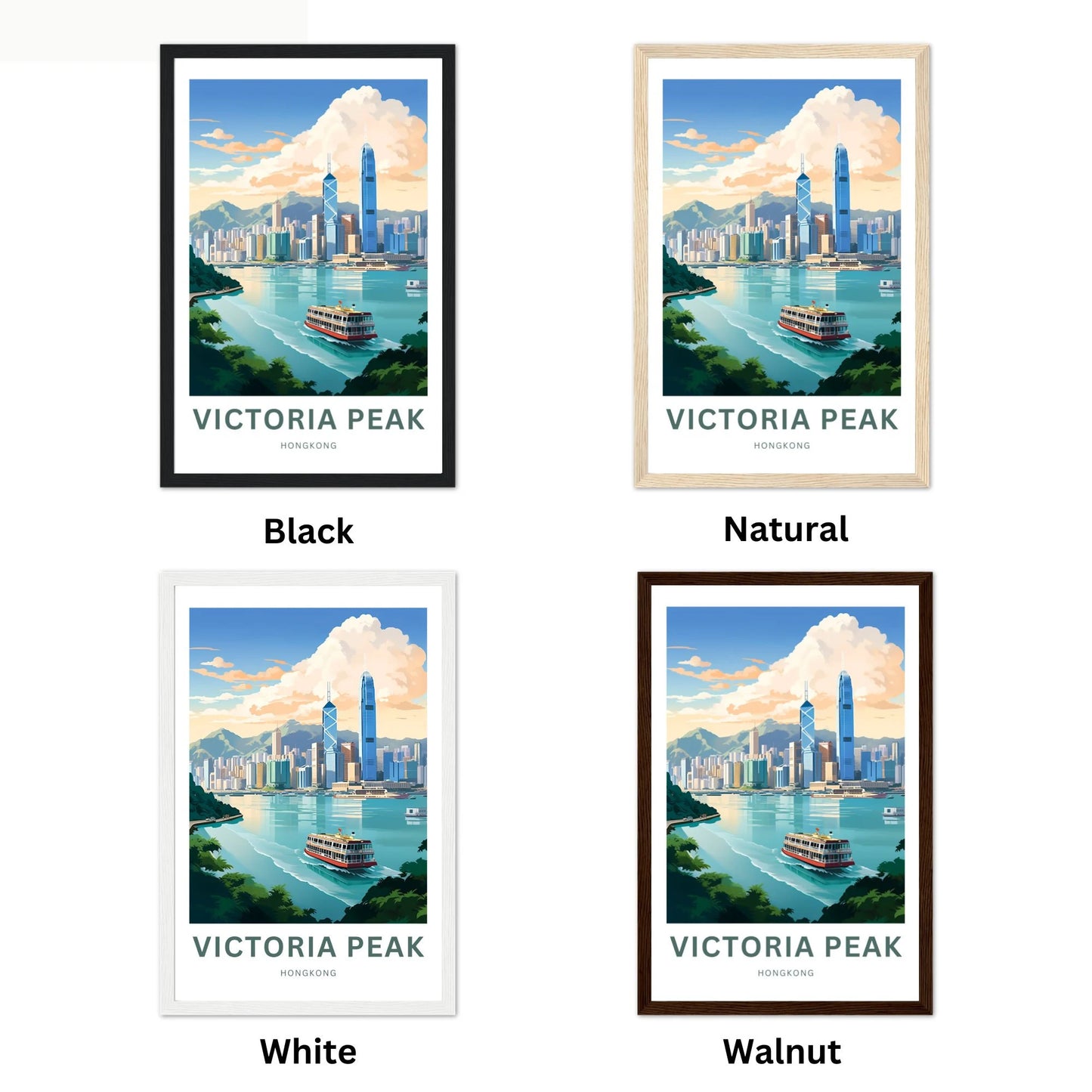 Victoria Peak Travel Poster