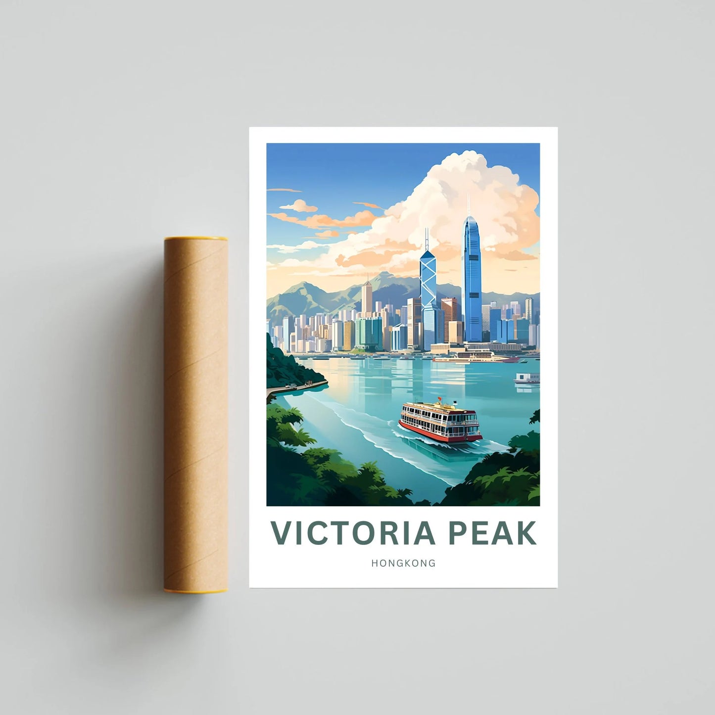 Victoria Peak Travel Poster