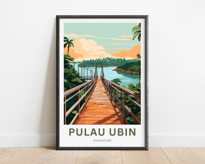 Pulau Ubin Travel Poster