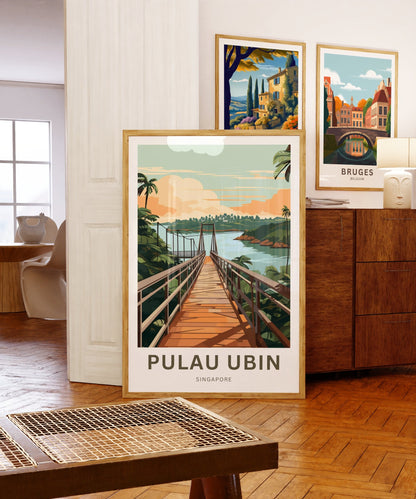 Pulau Ubin Travel Poster