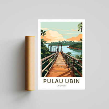 Pulau Ubin Travel Poster