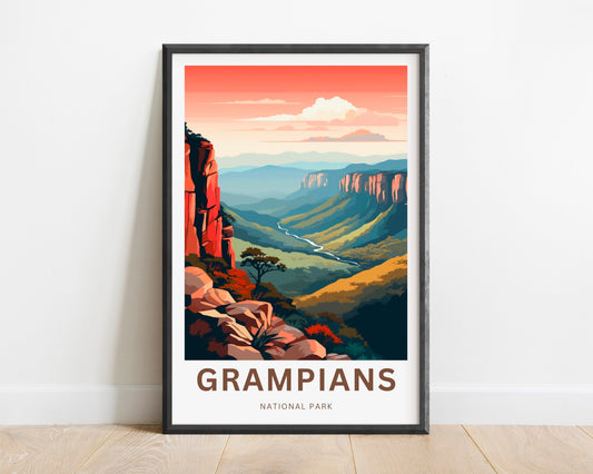 Grampians Travel Poster