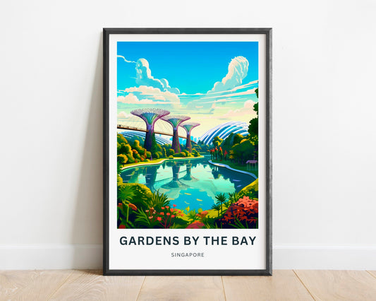 Gardens by the Bay Travel Poster