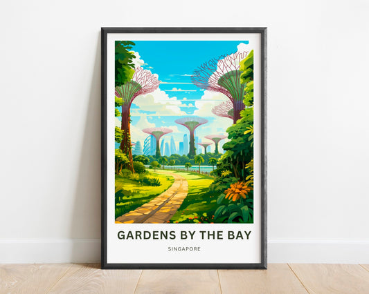 Gardens by the Bay Travel Poster