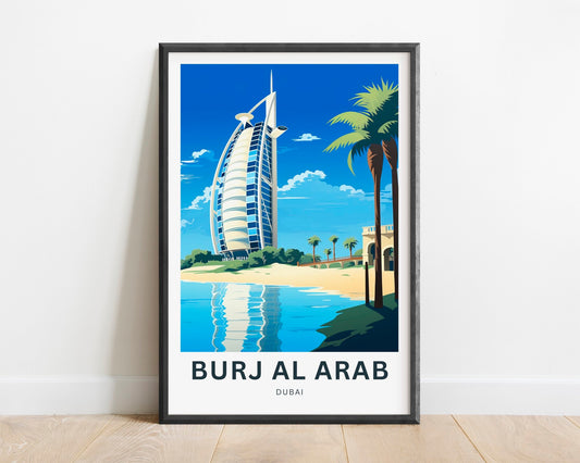 Burj Al Arab Travel Poster