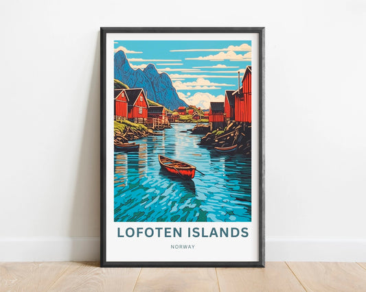 Lofoten Islands Travel Poster