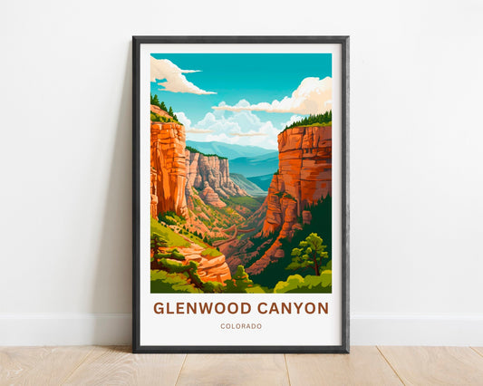Glenwood Canyon Travel Poster