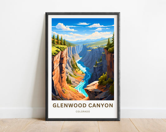 Glenwood Canyon Travel Poster