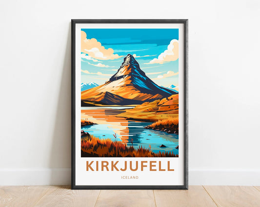 Kirkjufell Travel Poster