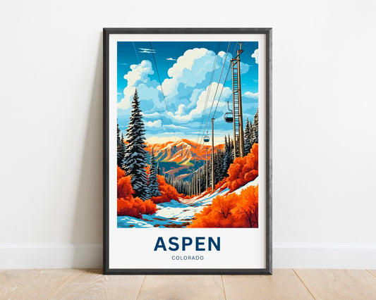 Aspen Travel Poster