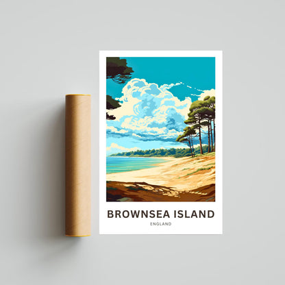 Brownsea Island Travel Poster