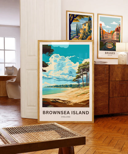Brownsea Island Travel Poster